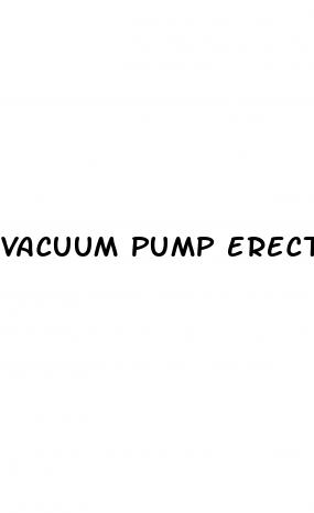 vacuum pump erectile dysfunction