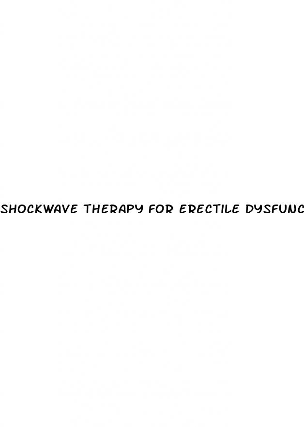 shockwave therapy for erectile dysfunction in domain