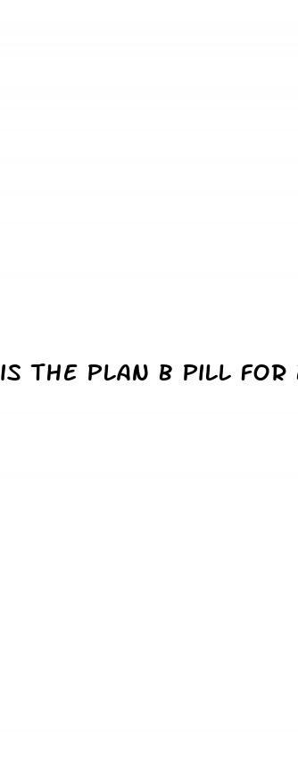 is the plan b pill for before sex