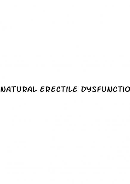 natural erectile dysfunction treatment