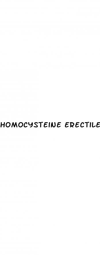 homocysteine erectile dysfunction