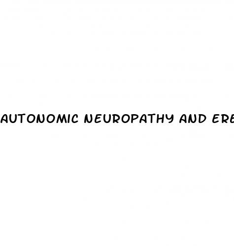 autonomic neuropathy and erectile dysfunction