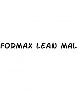 formax lean male enhancement support