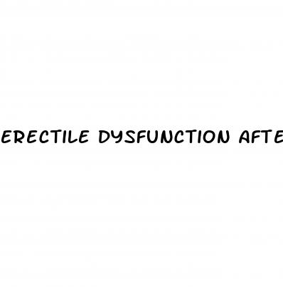 erectile dysfunction after hemorrhoidectomy