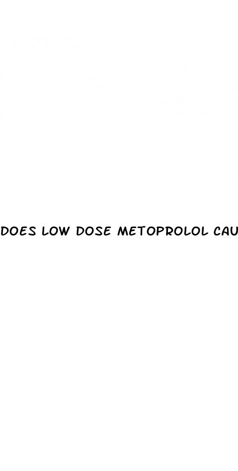 does low dose metoprolol cause erectile dysfunction