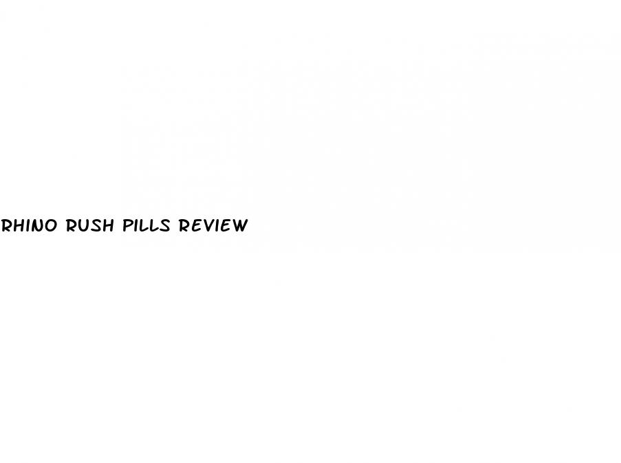 rhino rush pills review