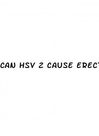 can hsv 2 cause erectile dysfunction