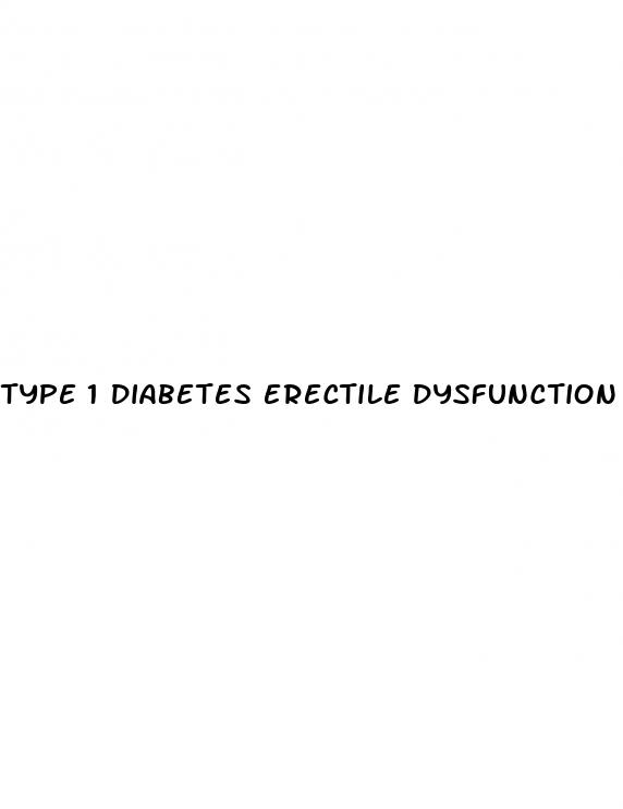 type 1 diabetes erectile dysfunction age