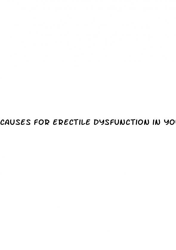 causes for erectile dysfunction in young males