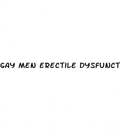 gay men erectile dysfunction