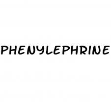 phenylephrine for erectile dysfunction