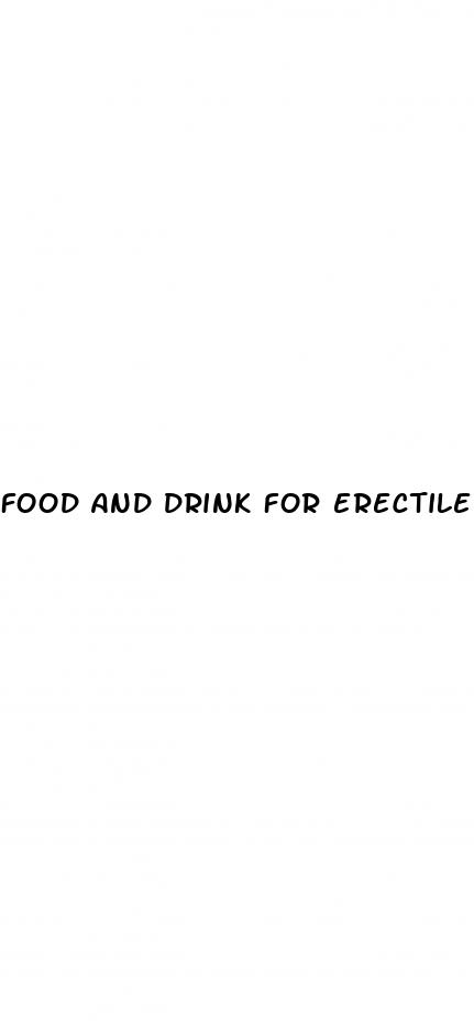 food and drink for erectile dysfunction