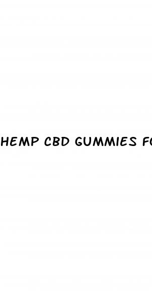 hemp cbd gummies for ed