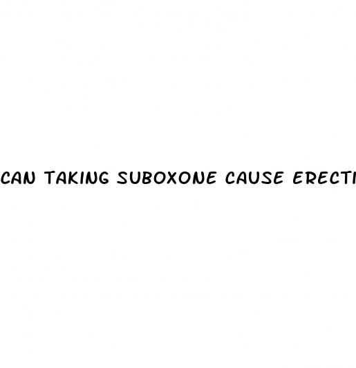 can taking suboxone cause erectile dysfunction