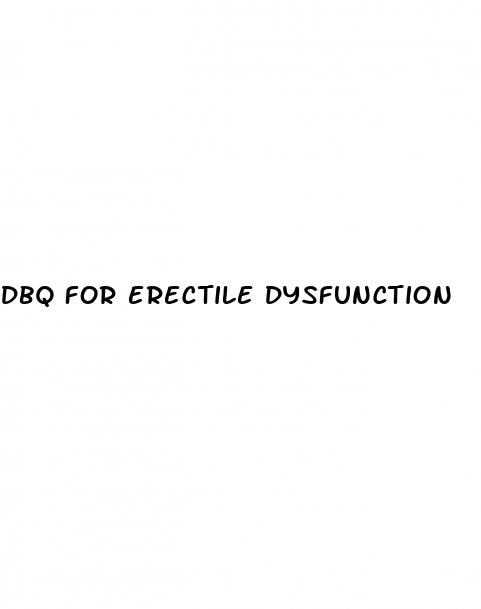 dbq for erectile dysfunction