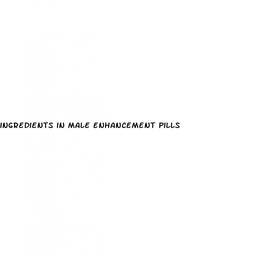 ingredients in male enhancement pills