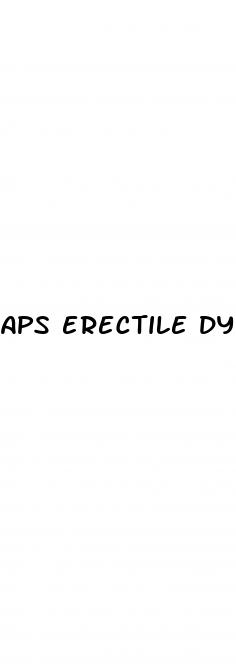 aps erectile dysfunction