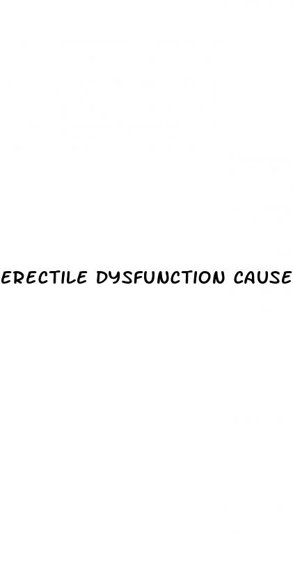 erectile dysfunction causes in 30s