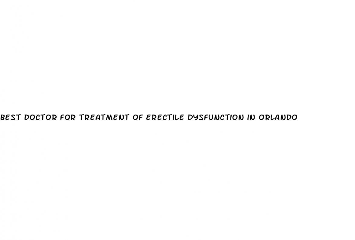 best doctor for treatment of erectile dysfunction in orlando