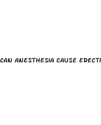 can anesthesia cause erectile dysfunction