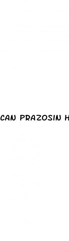 can prazosin help with erectile dysfunction