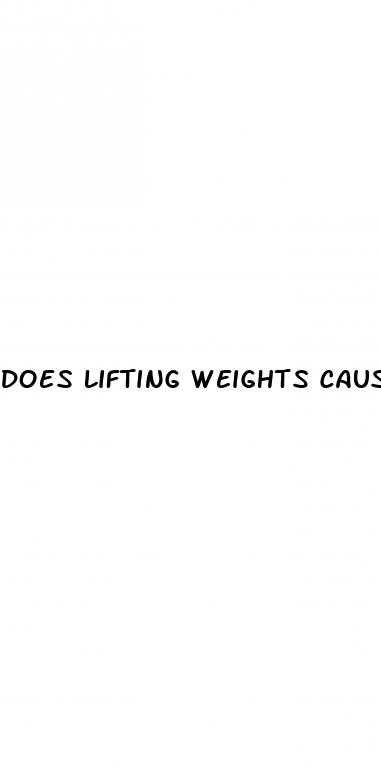 does lifting weights cause erectile dysfunction