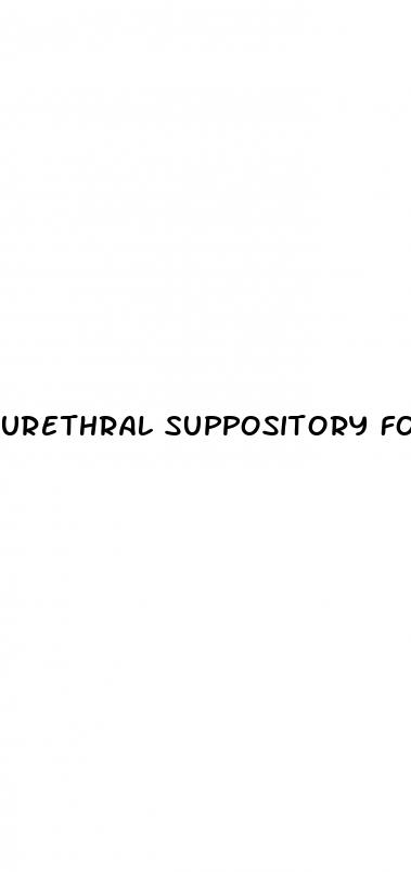 urethral suppository for erectile dysfunction