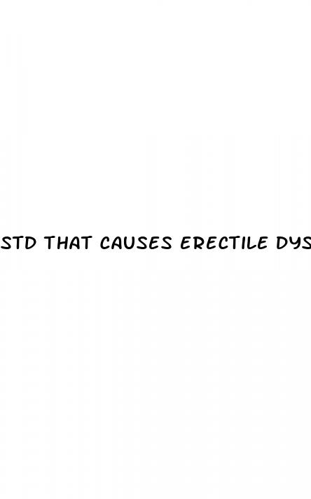 std that causes erectile dysfunction