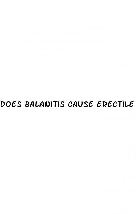 does balanitis cause erectile dysfunction