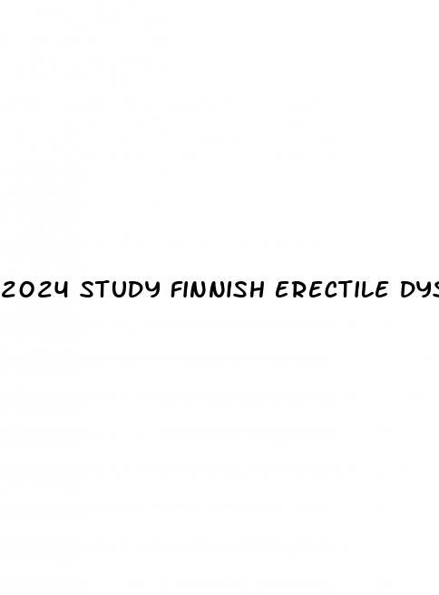 2024 study finnish erectile dysfunction three times a week