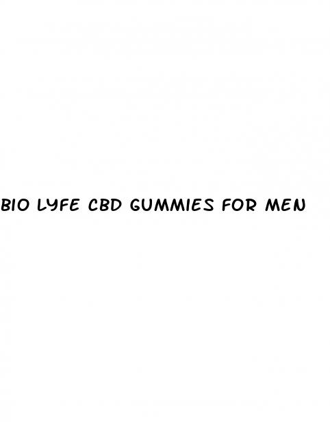 bio lyfe cbd gummies for men