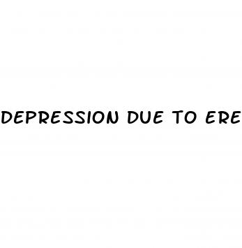 depression due to erectile dysfunction