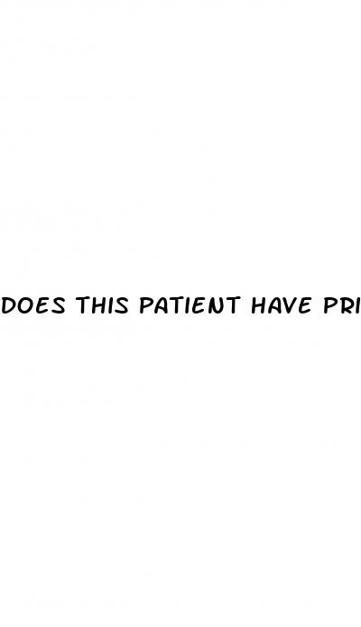 does this patient have primary or secondary erectile dysfunction