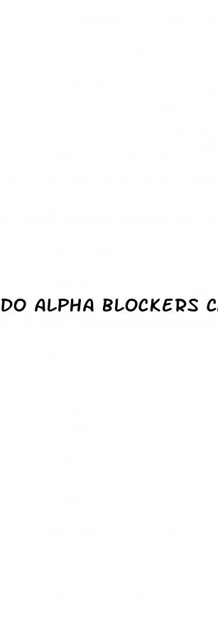 do alpha blockers cause erectile dysfunction