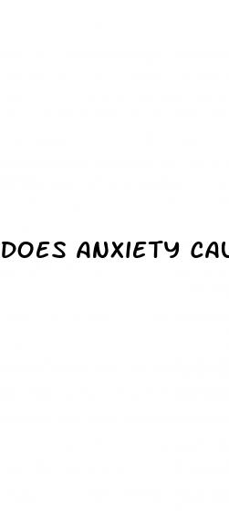 does anxiety cause erectile dysfunction