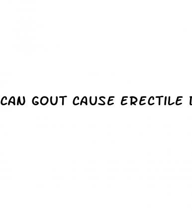 can gout cause erectile dysfunction