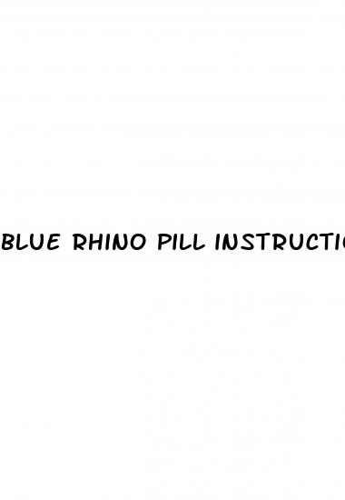 blue rhino pill instructions