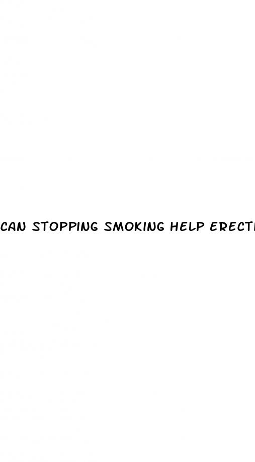 can stopping smoking help erectile dysfunction