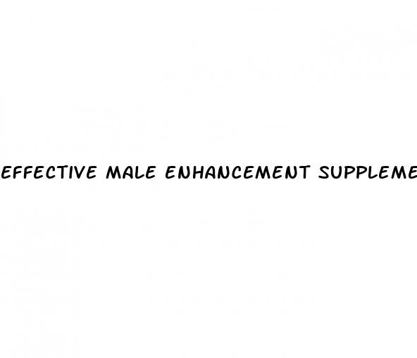 effective male enhancement supplement