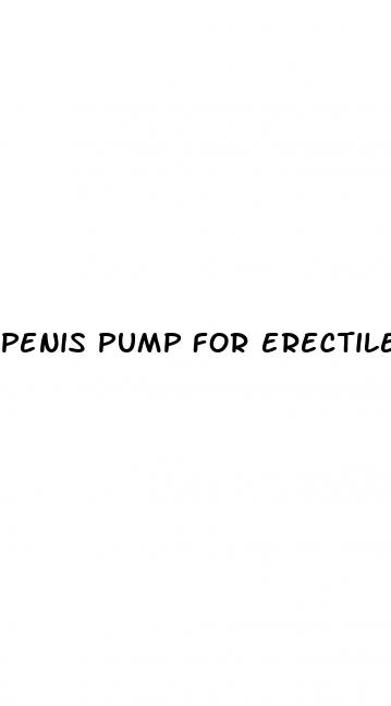 penis pump for erectile dysfunction