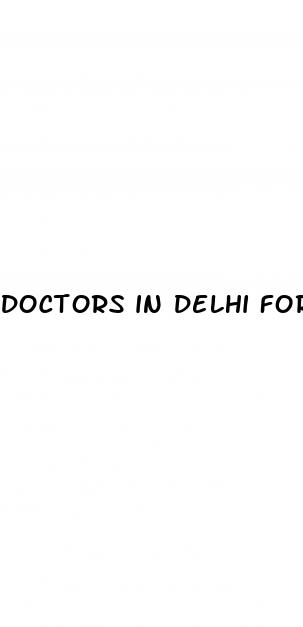 doctors in delhi for erectile dysfunction