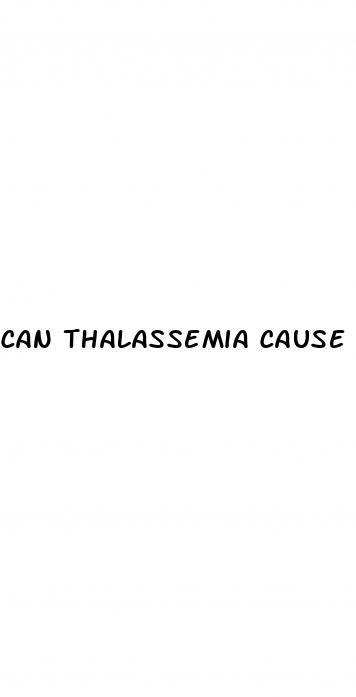 can thalassemia cause erectile dysfunction