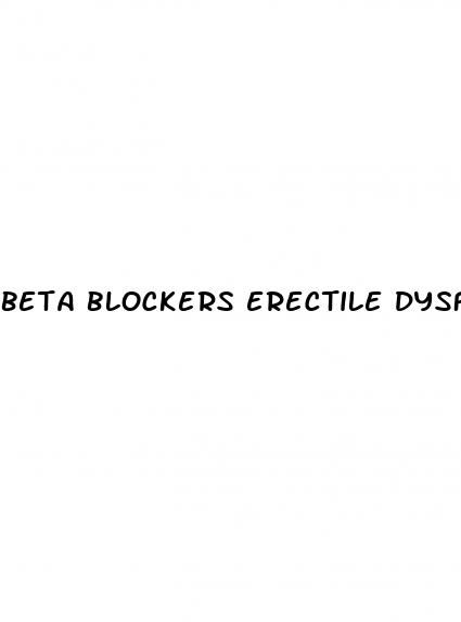 beta blockers erectile dysfunction usmle