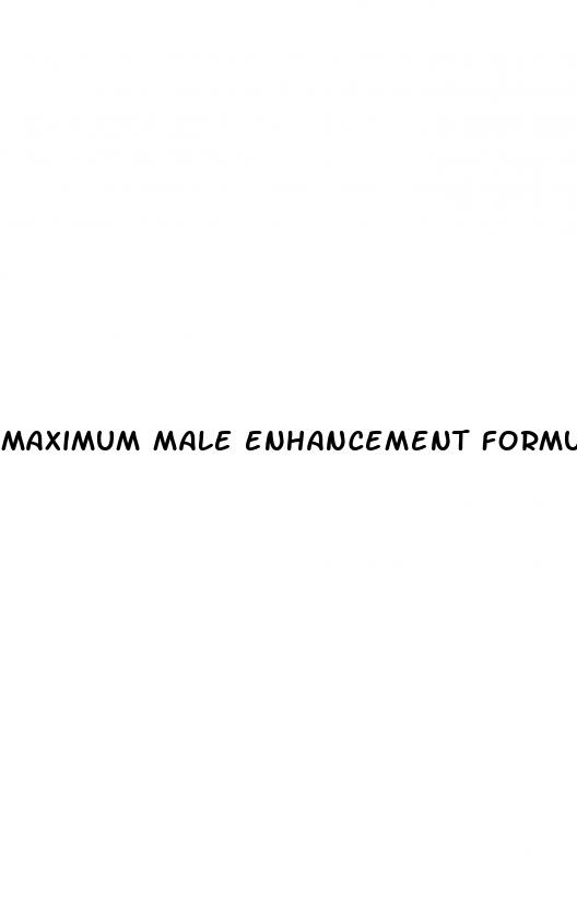 maximum male enhancement formula