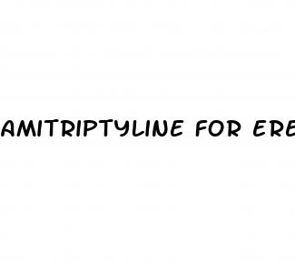 amitriptyline for erectile dysfunction