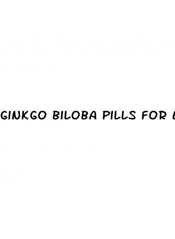 ginkgo biloba pills for ed