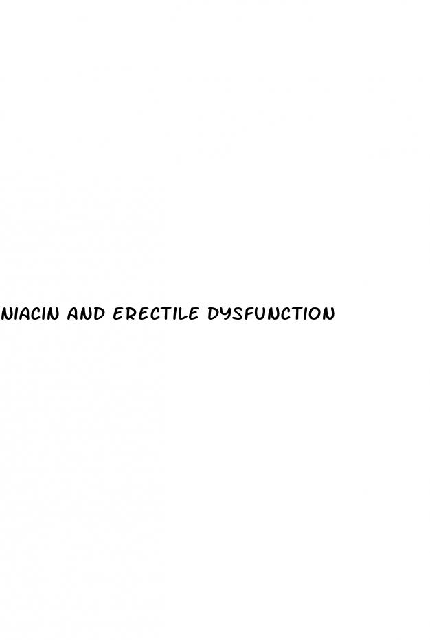 niacin and erectile dysfunction