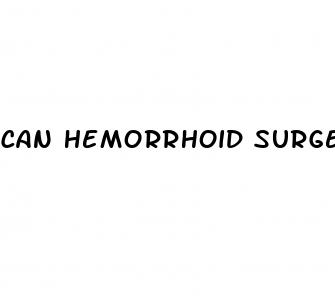 can hemorrhoid surgery cause erectile dysfunction