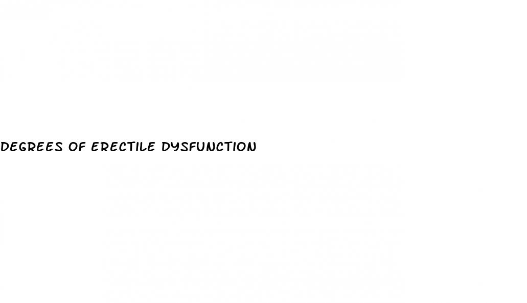 degrees of erectile dysfunction