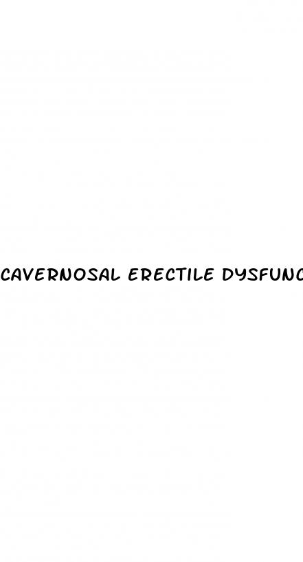 cavernosal erectile dysfunction